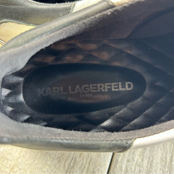 Karl Lagerfeld Paris Leather Slip On Sneaker Casual Shoe Men’s Sneaker Size 9 - Picture 9 of 10